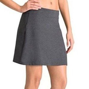 Athleta Sweet Sport Skort Heather Gray Zip Pocket